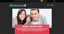 Desktop Screenshot of hledamzenu.com